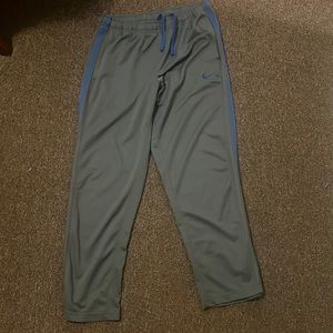 Nike sweatpants Large, Grey w/ Blue stripe